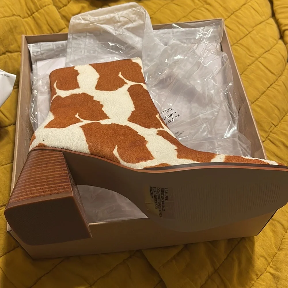 NIB Steve Madden Fur Bootie - Picture 1 of 6